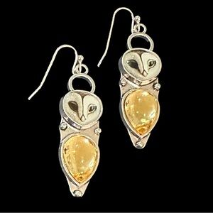 Vintage Nature Inspired Boho Owl Drop Earrings Accessory Women Girls Gifts New